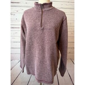 Gap knit sweater size Large Mens 1/2 zip quarter Mock Turtleneck Preppy half zip